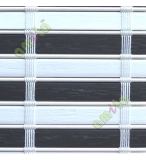 White and black color stripes PVC blinds